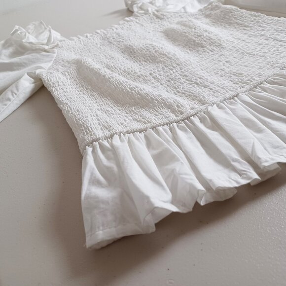 The Drop Marisol On/Off-Shoulder Cotton Smock Blouse - Picture 6 of 16